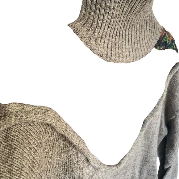 Vintage Retro Grunge Maurada Wool Turtleneck Sweater M - Picture 5 of 7